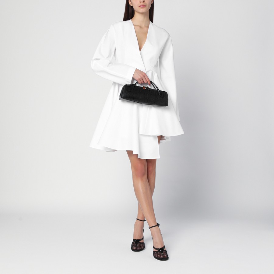 ワンピース ALAIA ASYMMETRICAL WHITE COTTON DRESS Alaïa Asymmetrical white cotton dress | TheDoubleF