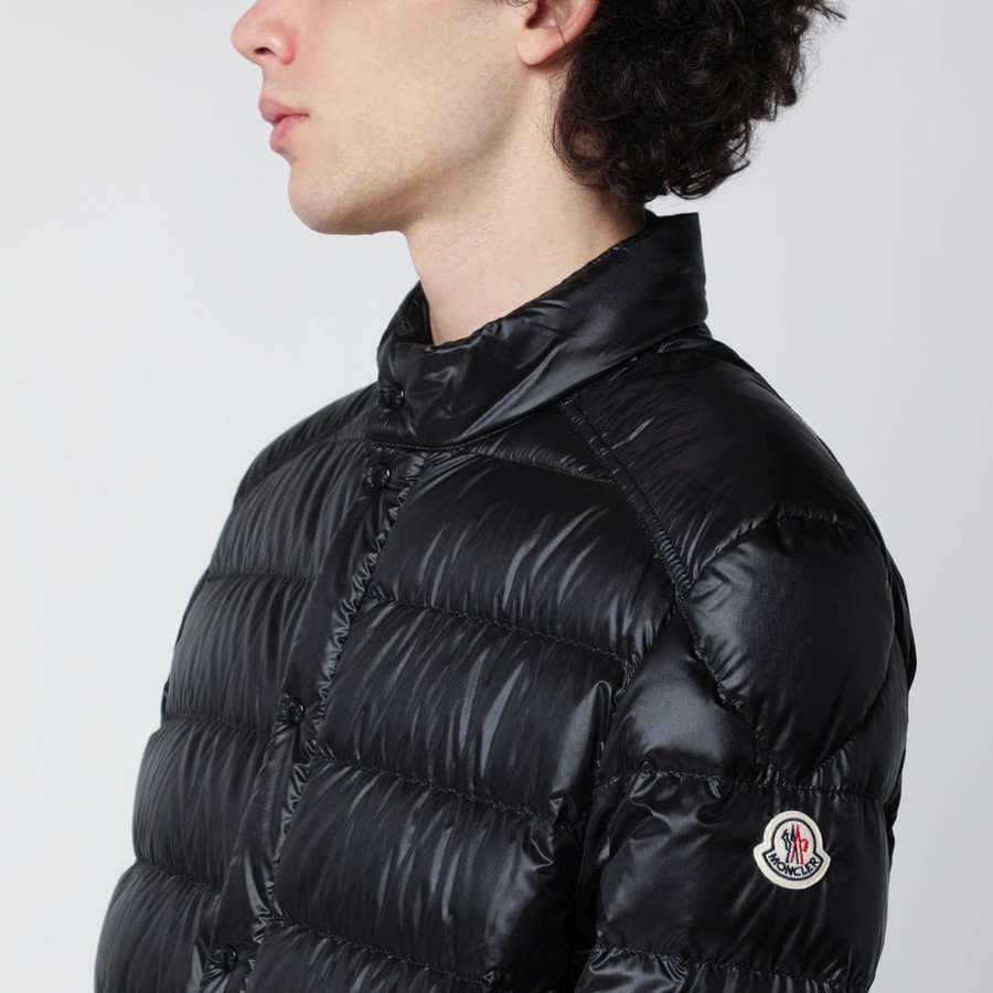 MONCLER レザージャケット Moncler Selves short padded jacket in black | TheDoubleF