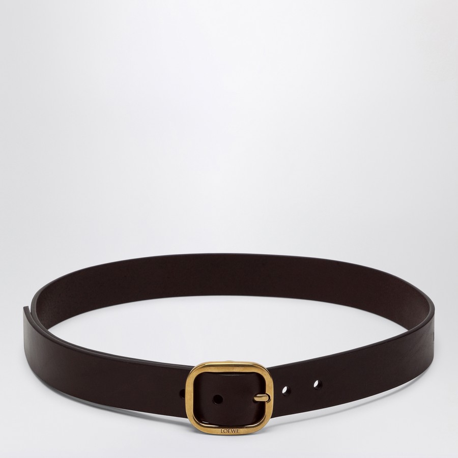ベルト LOEWE DARK BROWN LEATHER BELT Loewe Dark brown leather belt | TheDoubleF