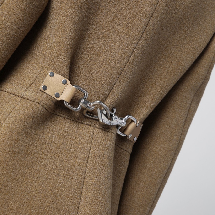 Burberry Cappotto monopetto beige in lana | TheDoubleF