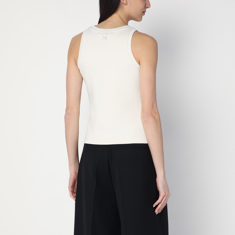 S Max Mara Top écru in cotton blend | TheDoubleF
