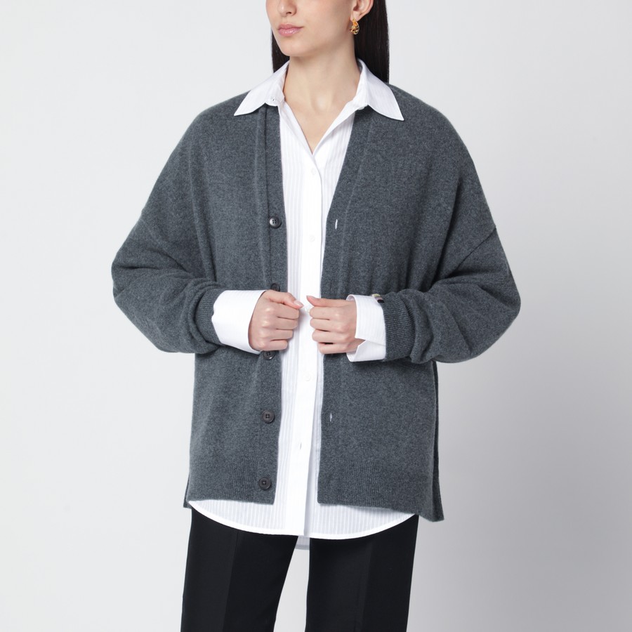 ＿kazer0no_ extreme cashmere Oversized N°24 Tokio grey cardigan | TheDoubleF