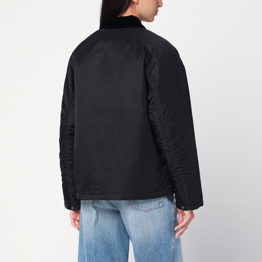 ブルゾン Carhartt Wip Alumni Chore Coat Jacket In Black Nylon Carhartt WIP Alumni Chore Coat jacket in black nylon