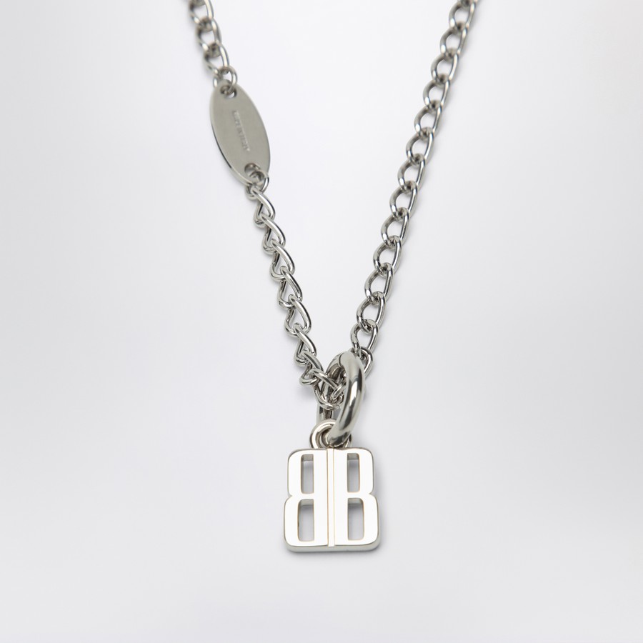 Balenciaga Nano necklace in silver brass | TheDoubleF