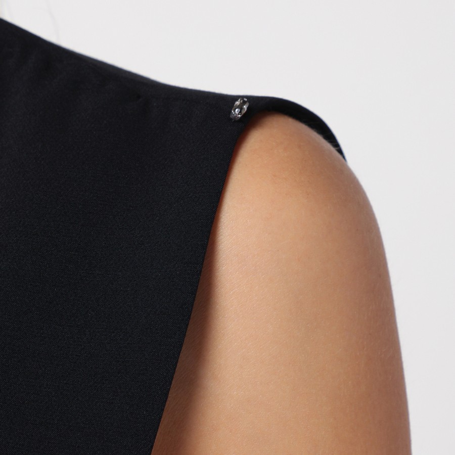 ワンピース Sportmax Black Wool Blend Sleeveless Dress Sportmax Black wool blend sleeveless dress | TheDoubleF
