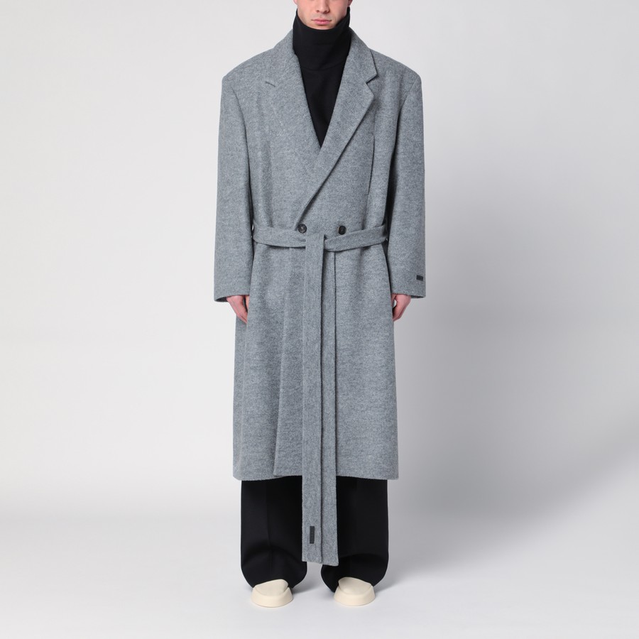 Fear of God Cappotto doppiopetto grigio in lana | TheDoubleF