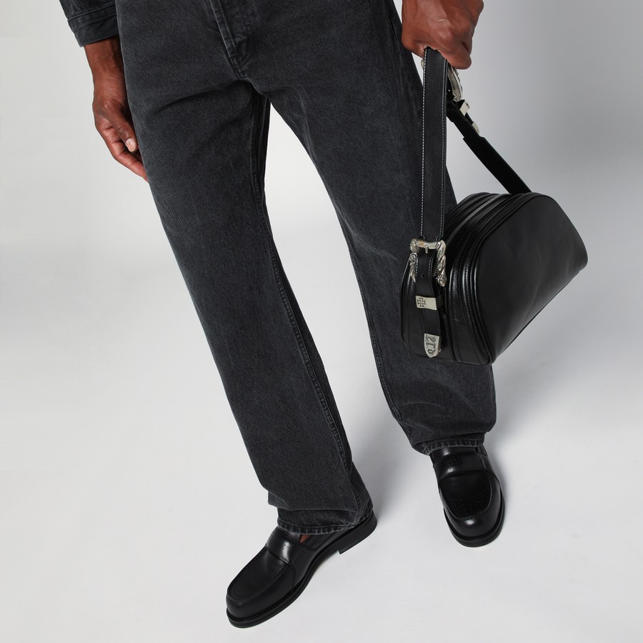 ショルダーバッグ ENFANTS RICHES DEPRIMES BLACK BELT BAG IN LEATHER Enfants Riches Déprimés Black belt bag in leather | TheDoubleF