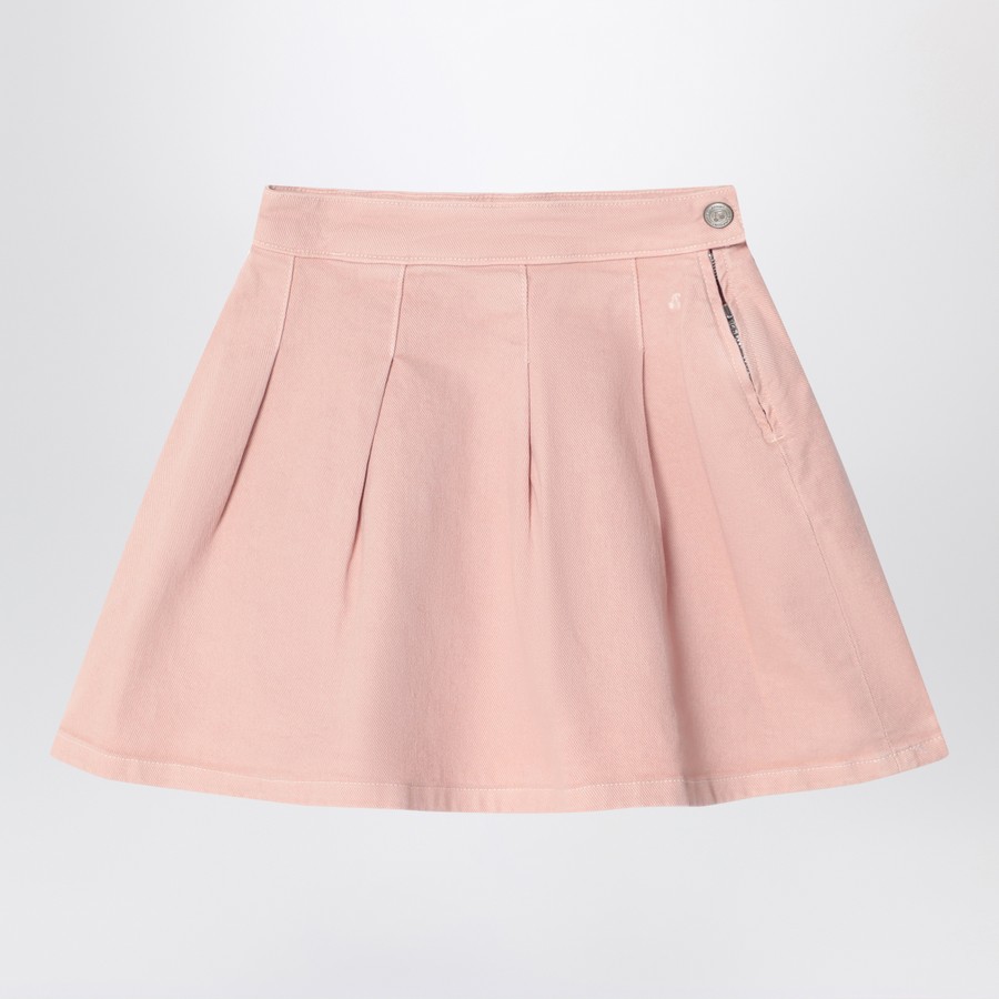 正規品 S Coco check pleats skirt pink beige 正規品 S Coco check pleats skirt pink beige