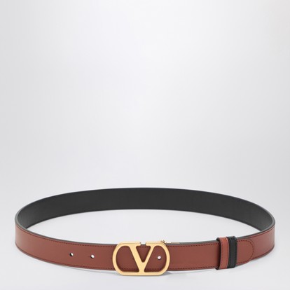 Valentino Garavani Reversible Vlogo Signature belt brown