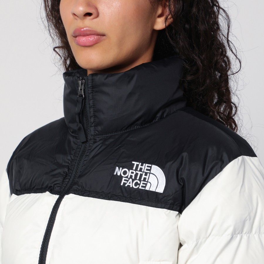 The North Face Down jacket Nuptse cropped white | TheDoubleF