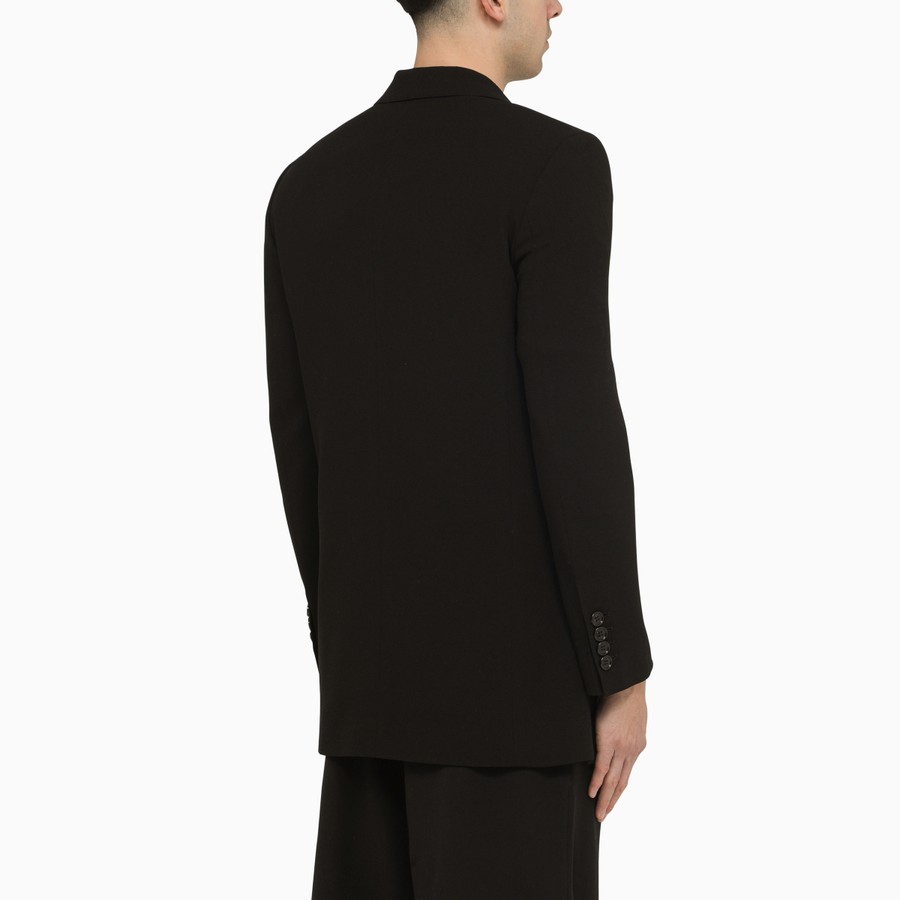 ジャケット AMI PARIS BLACK SINGLE-BREASTED JACKET IN WOOL Ami Paris Black wool single-breasted jacket | TheDoubleF