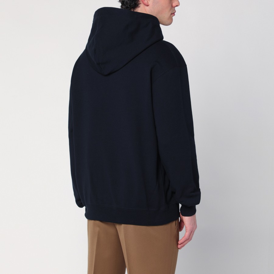 スウェット・トレーナー GUCCI NAVY BLUE SWEATSHIRT WITH LOGO PRINT Navy blue Sweatshirt with logo Gucci - Vitkac AS