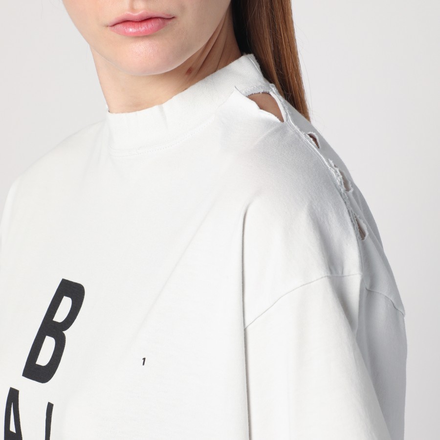 Balenciaga Optical white oversized T-shirt | TheDoubleF