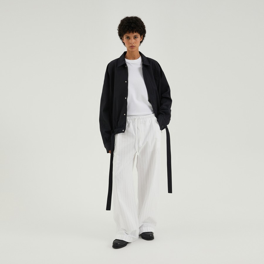 ボトムスその他 1989 STUDIO White striped boxy pants 1989 STUDIO White striped boxy pants | TheDoubleF