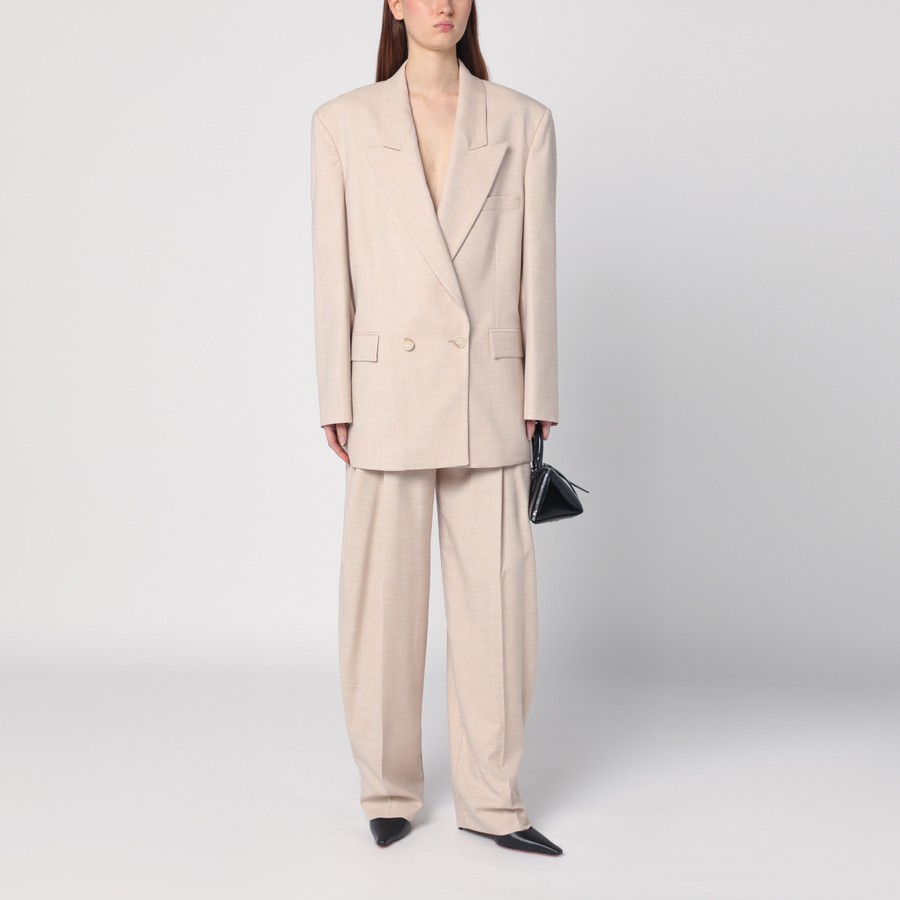 THE ANDAMANE Wide sand-coloured pants | TheDoubleF
