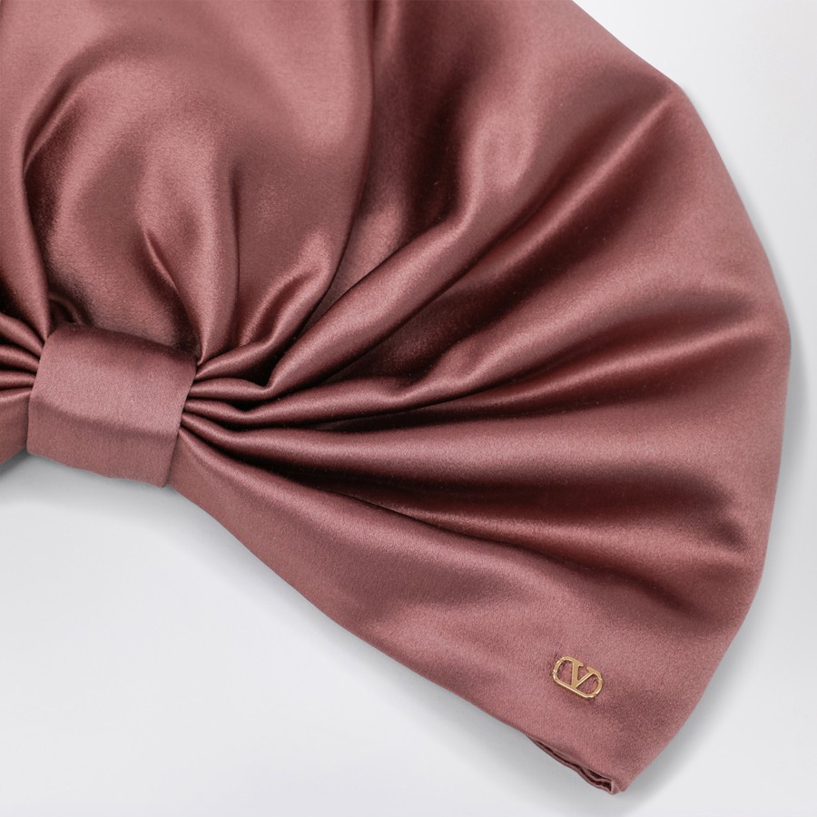 帽子・その他 Valentino Garavani Antique pink silk foulard turban Valentino Garavani Antique pink silk foulard turban | TheDoubleF