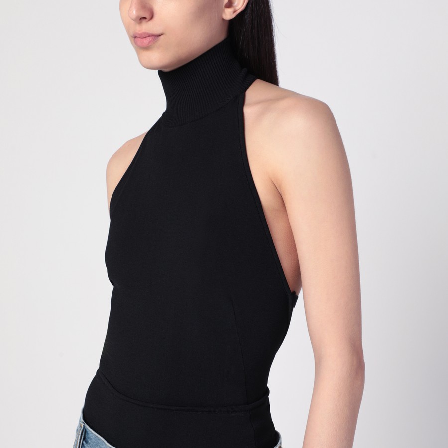 その他 Max Mara APOGEO1234 - Viscose turtleneck jersey bodysuit Max Mara Black Viscose Turtleneck Bodysuit – LOZURI®