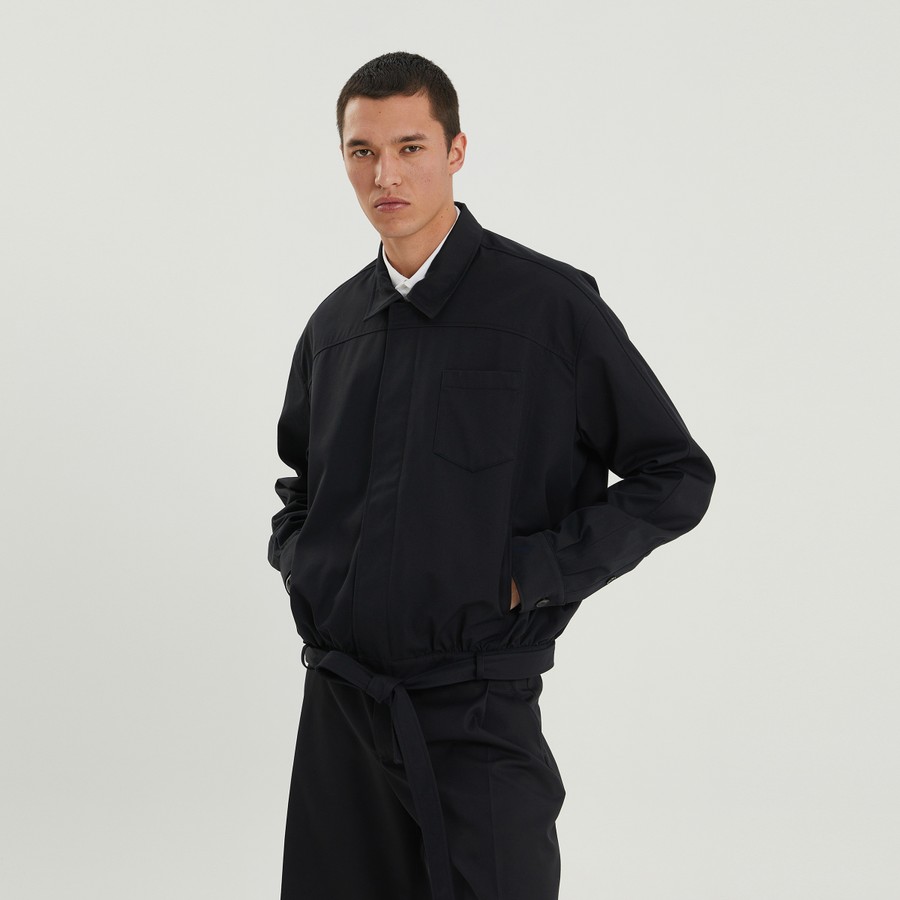 ジャケット 1989 STUDIO Dark blue short trench jacket 1989 STUDIO Dark blue short trench jacket | TheDoubleF