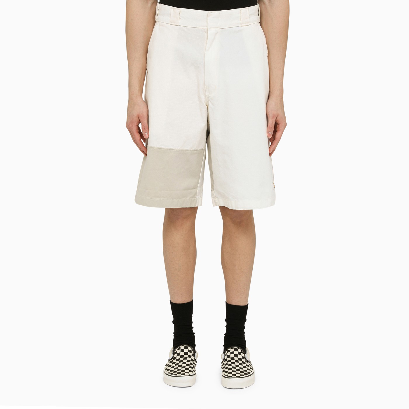 DICKIES White/grey colourblock bermuda shorts TheDoubleF