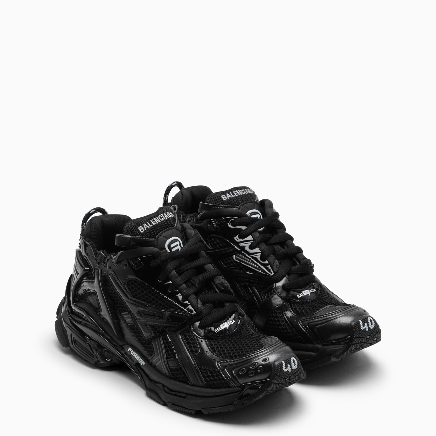 Balenciaga Black Runner lowtop sneakers TheDoubleF