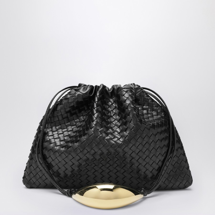 Bottega Veneta Black Intrecciato Dustbag Handle | TheDoubleF