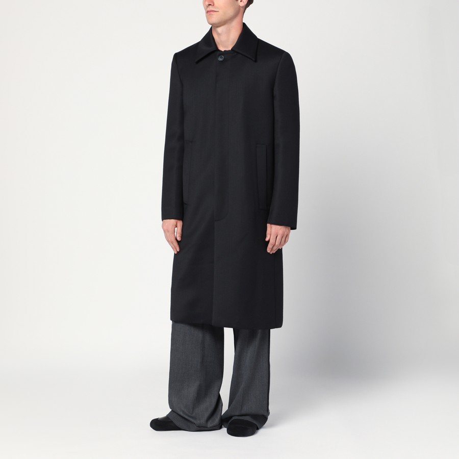 コート Mm6 Maison Margiela Wool Coat MM6 Maison Margiela Black wool-blend coat | TheDoubleF