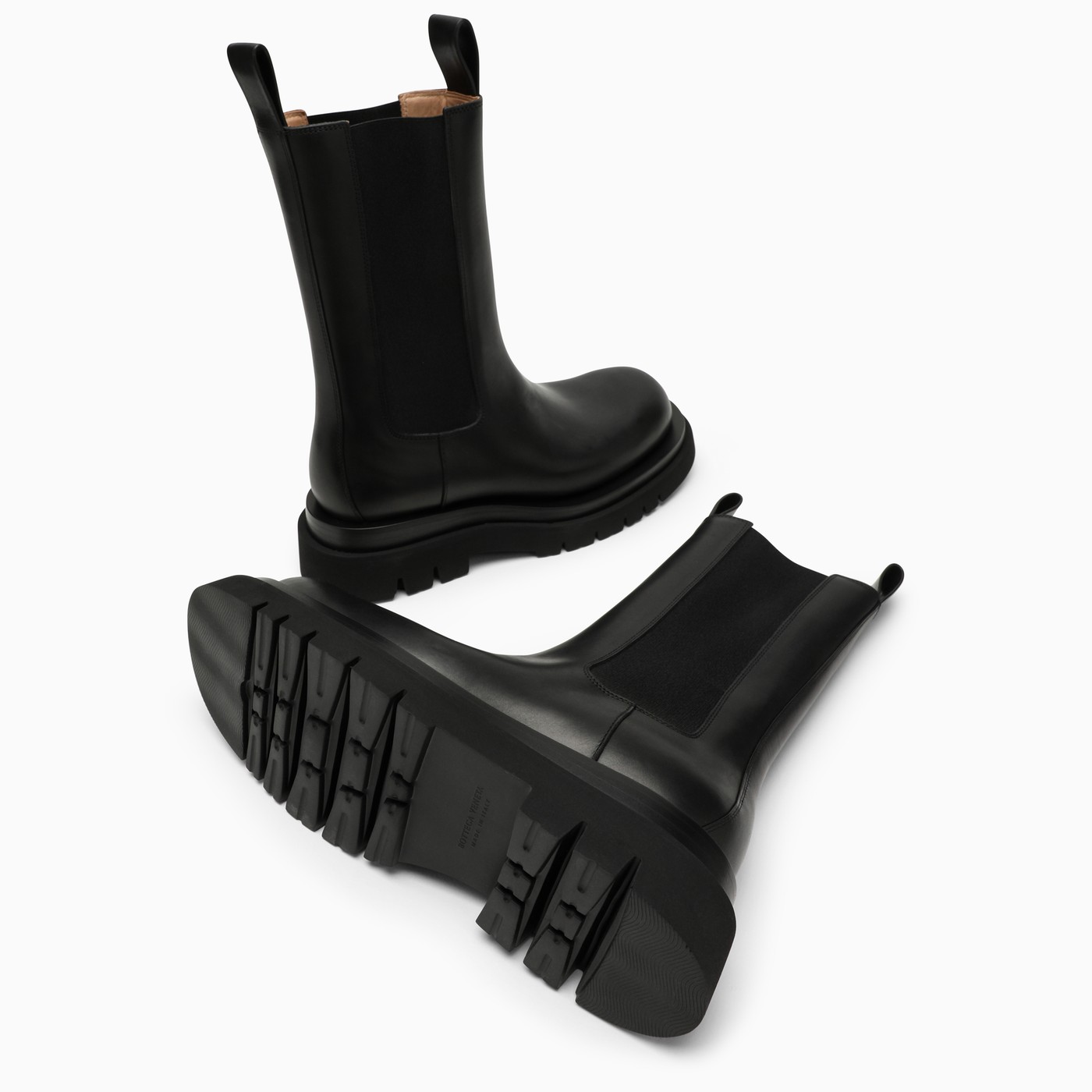 bv lug leather ankle boots