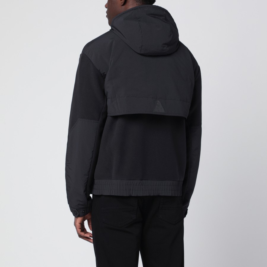 Moncler Grenoble Black Polartec hooded zip sweatshirt | TheDoubleF