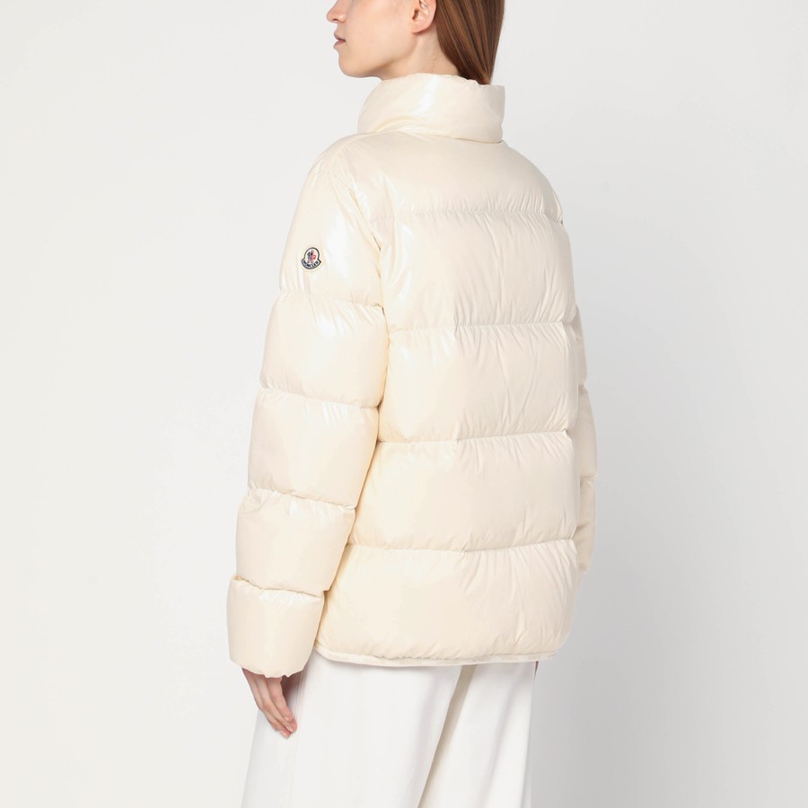 【関税&送料込】Moncler White Abbadia Puffer Jacket In Lacqu MONCLER - Abbadia short down jacket for women – NEW TAKE FIVE