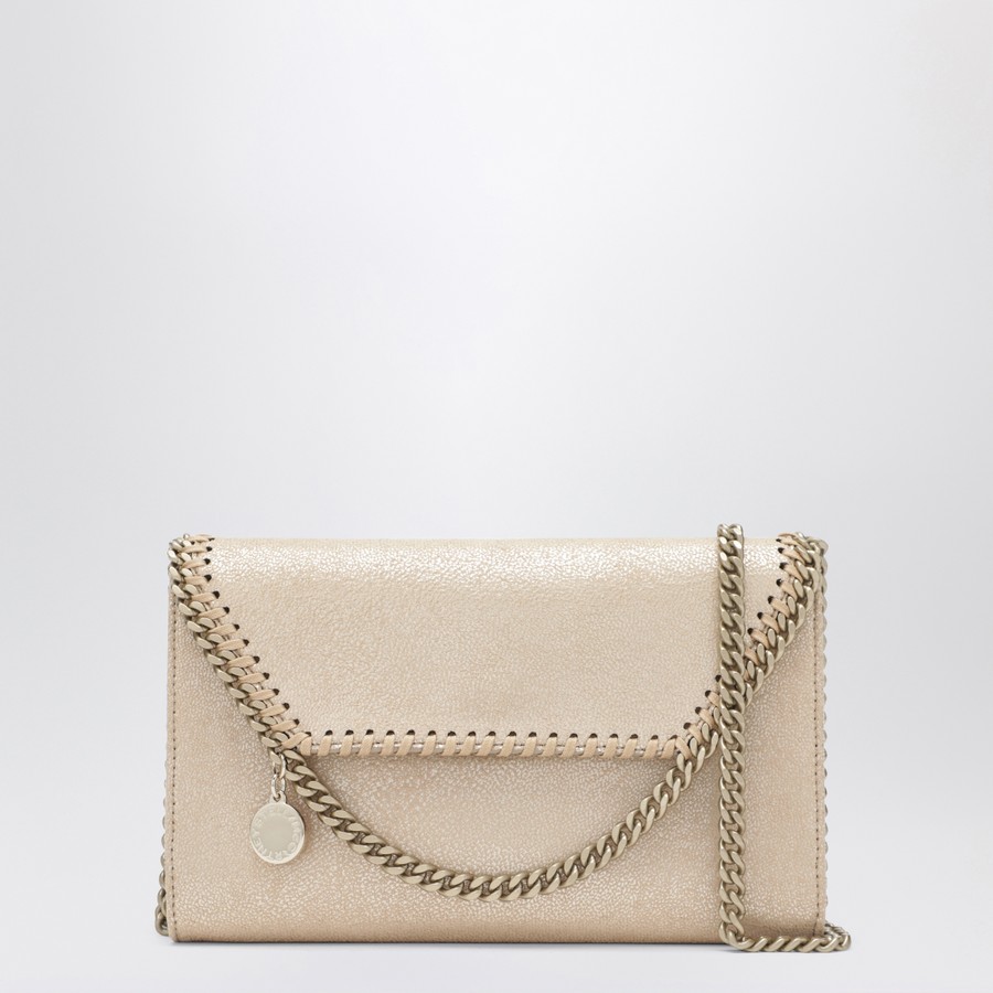Stella McCartney Falabella Airlite Gold crossbody wallet bag
