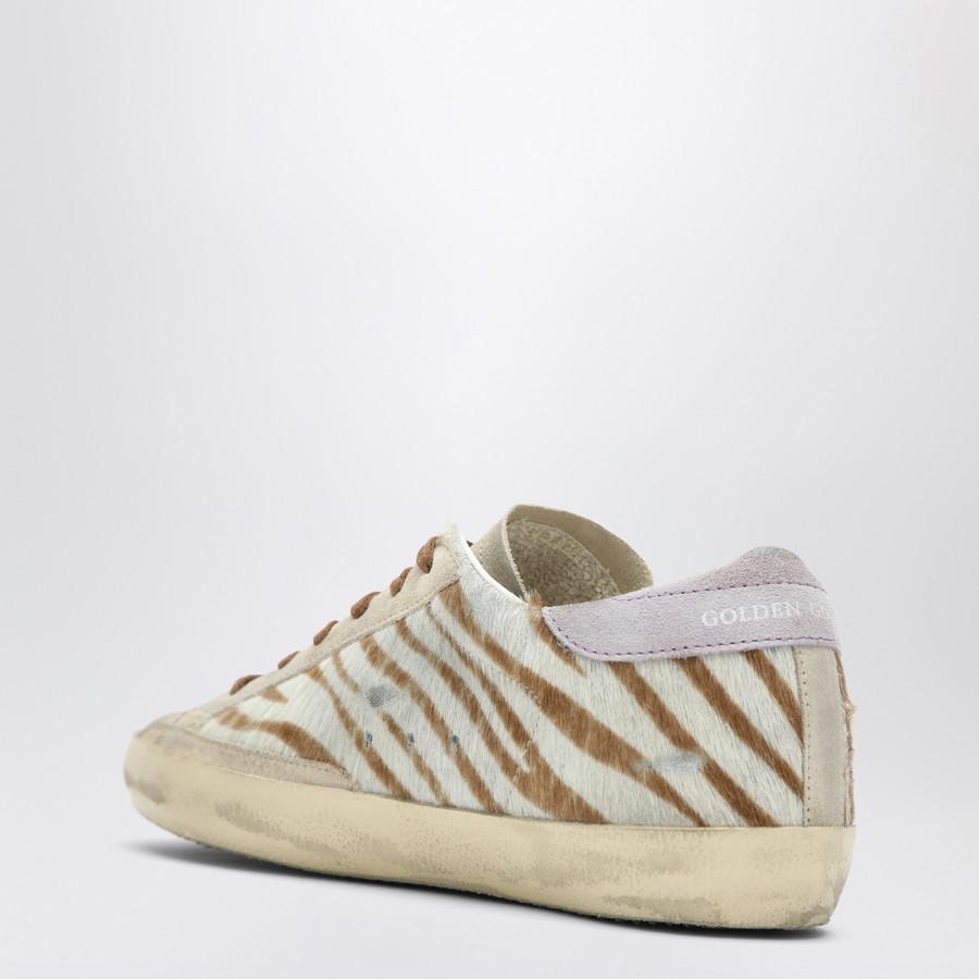 スニーカー Golden  SNEAKER (GWF00101F007558) Golden Goose Super-Star sneakers with zebra pony hair star