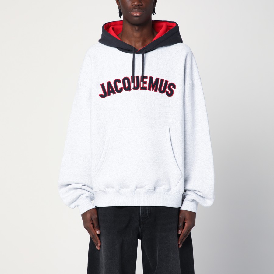 ジャックムス ライトグレー Le Hoodie ベースボール スウェット ジャックムス ライトグレー Le Hoodie ベースボール スウェット