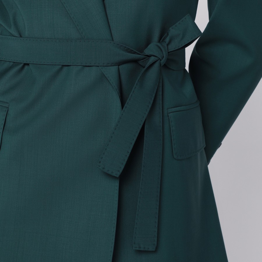 Max Mara Green wool canvas jacket with belt | TheDoubleF