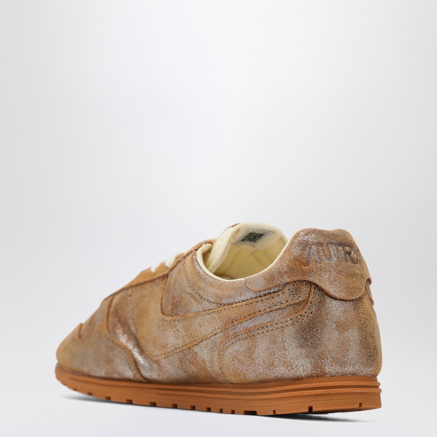 AUTRY Brown/metallic ivory Windspin sneaker | TheDoubleF AUTRY Brown/metallic ivory Windspin sneaker | TheDoubleF