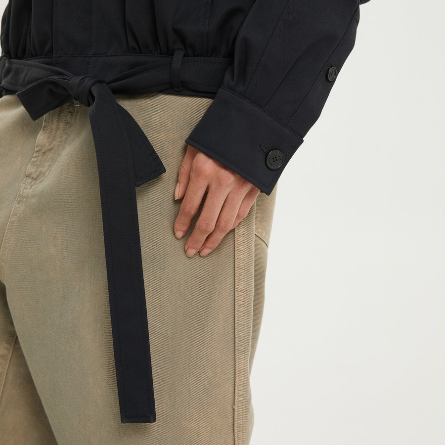 ジャケット 1989 STUDIO Dark blue short trench jacket 1989 STUDIO Dark blue short trench jacket | TheDoubleF