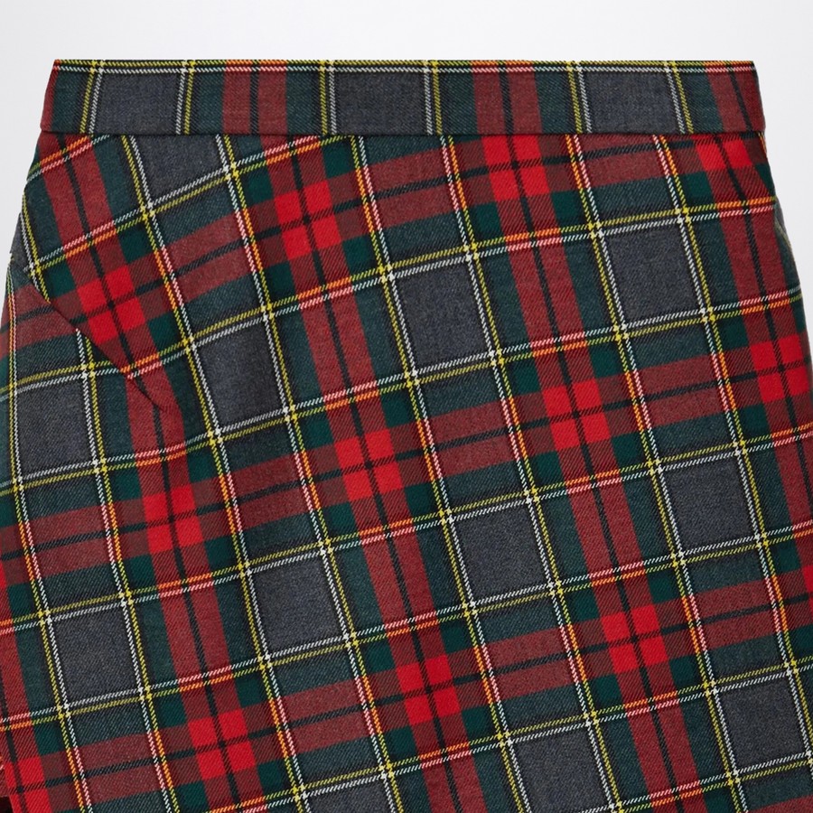 スカート VIVIENNE WESTWOOD WOOL MINI SKIRT WITH TARTAN PATTERN Vivienne Westwood Wool mini skirt with tartan pattern