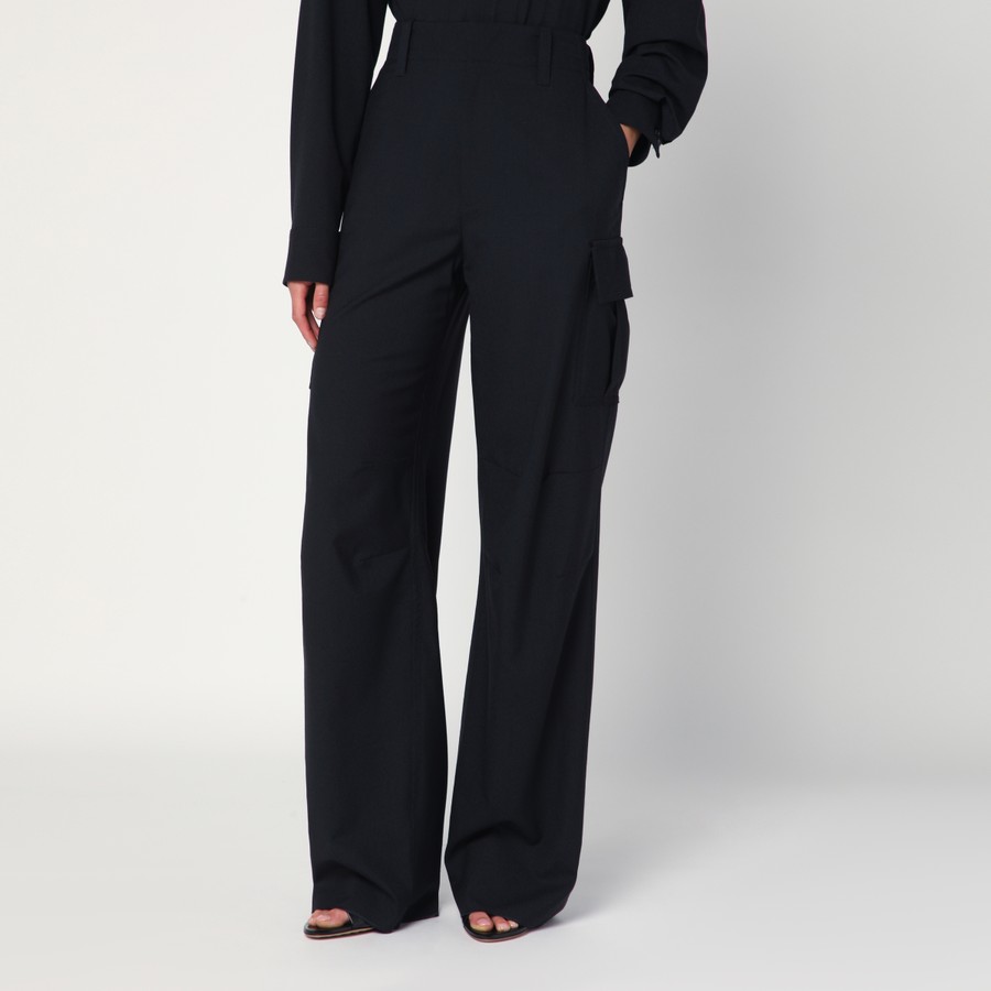パンツ Bottega Veneta Midnight Blue Wool Cargo Pant Bottega Veneta Midnight blue wool cargo trousers | TheDoubleF