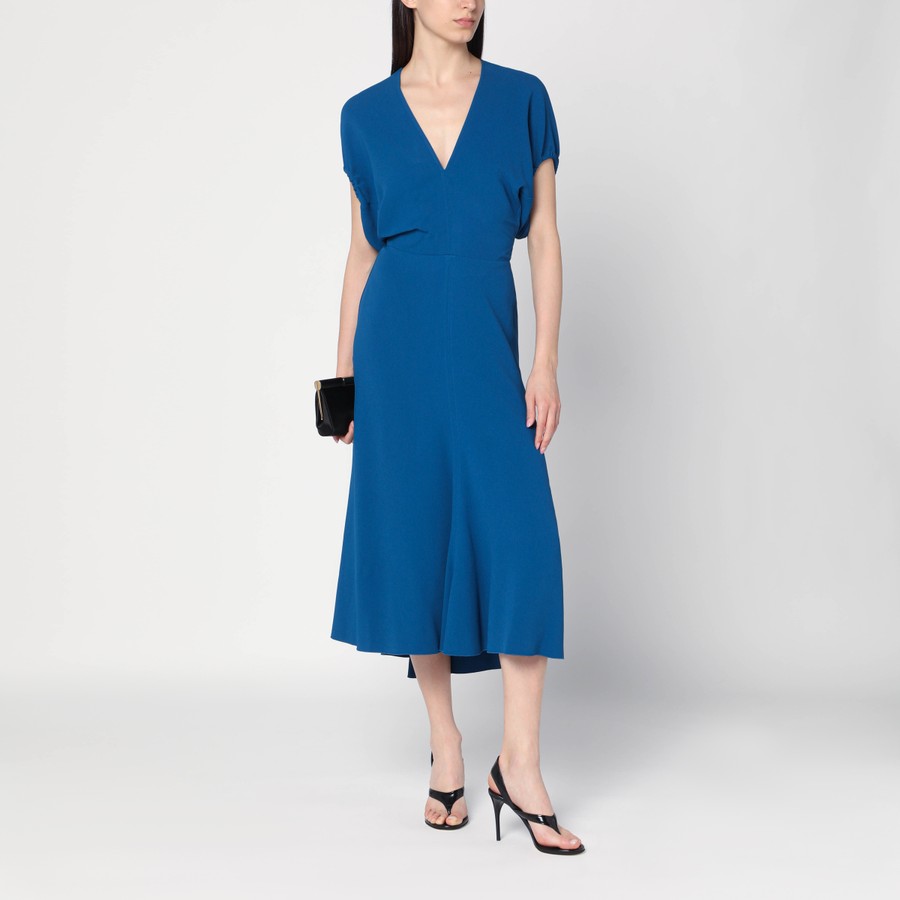 ワンピース VICTORIA BECKHAM Women Dresses 1225WDR006381AVI Blue Victoria Beckham Sapphire blue midi dress | TheDoubleF