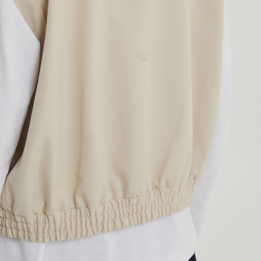 ジャケット 1989 STUDIO Light cream gabardine zip up vest 1989 STUDIO Light cream gabardine zip up vest | TheDoubleF