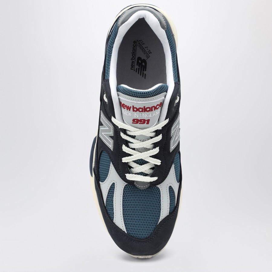 スニーカー New Balance Navy Blue White Sneaker Made In Uk 991V2 New Balance Made In UK 991v2 (U991NV2) 