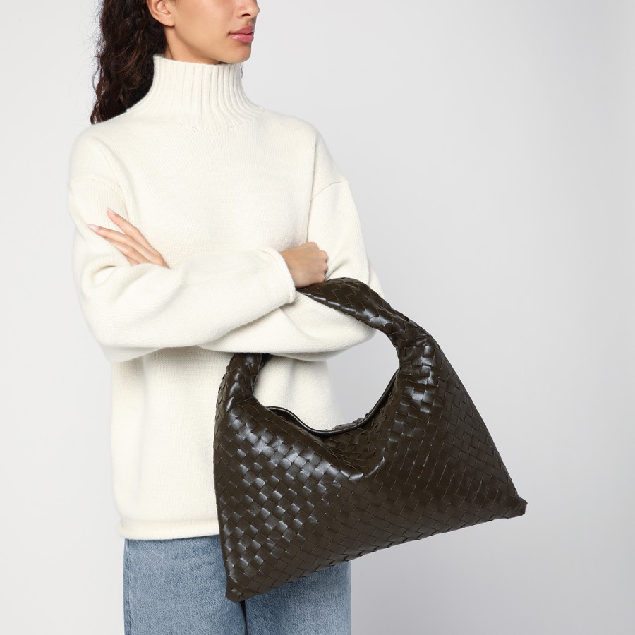 ハンドバッグ Bottega Veneta 796262V3IV11019 BOTTEGA VENETA Small Hop Shoulder Bag Black 796262V3IV11019