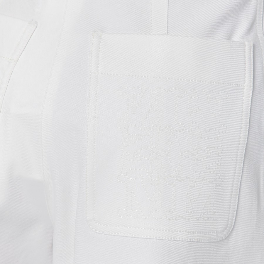 ボトムスその他 Max Mara White baggy trousers in cotton twill Max Mara White Baggy Trouser In Cotton Twill – LOZURI®