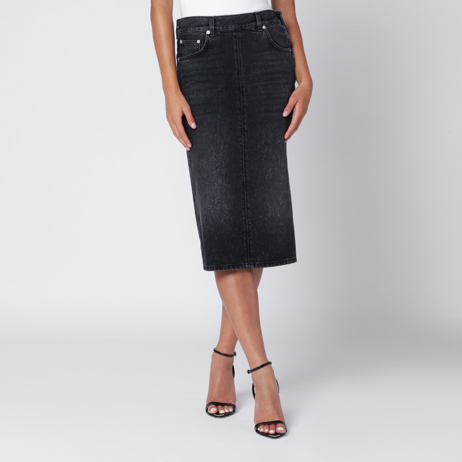 ☆美品 ENFOLD CUFF-HEME DHARMA SKIRT 36 黒 ENFOLD CUFF-HEME DHARMA SKIRT ブラック