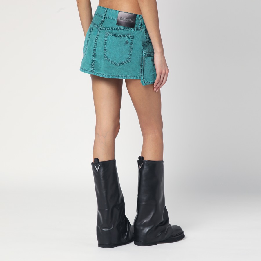 The Attico Fay green cargo miniskirt | TheDoubleF
