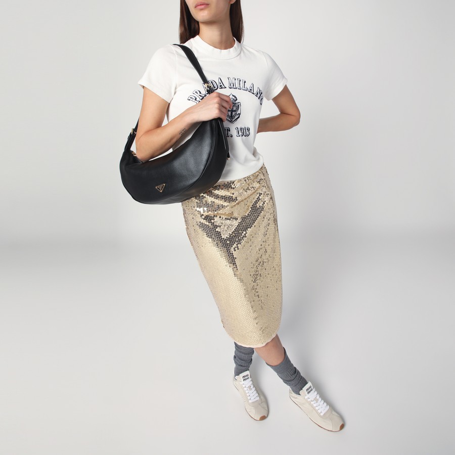 バッグ・カバンその他 Prada Prada Demi-Lune black large shoulder bag Black Prada Demi-lune Re-nylon Shoulder Bag | PRADA