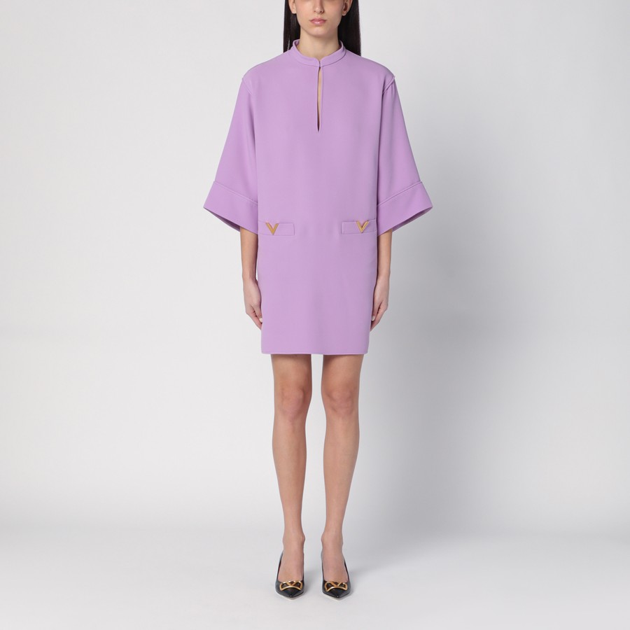 Valentino Lilac silk mini dress | TheDoubleF