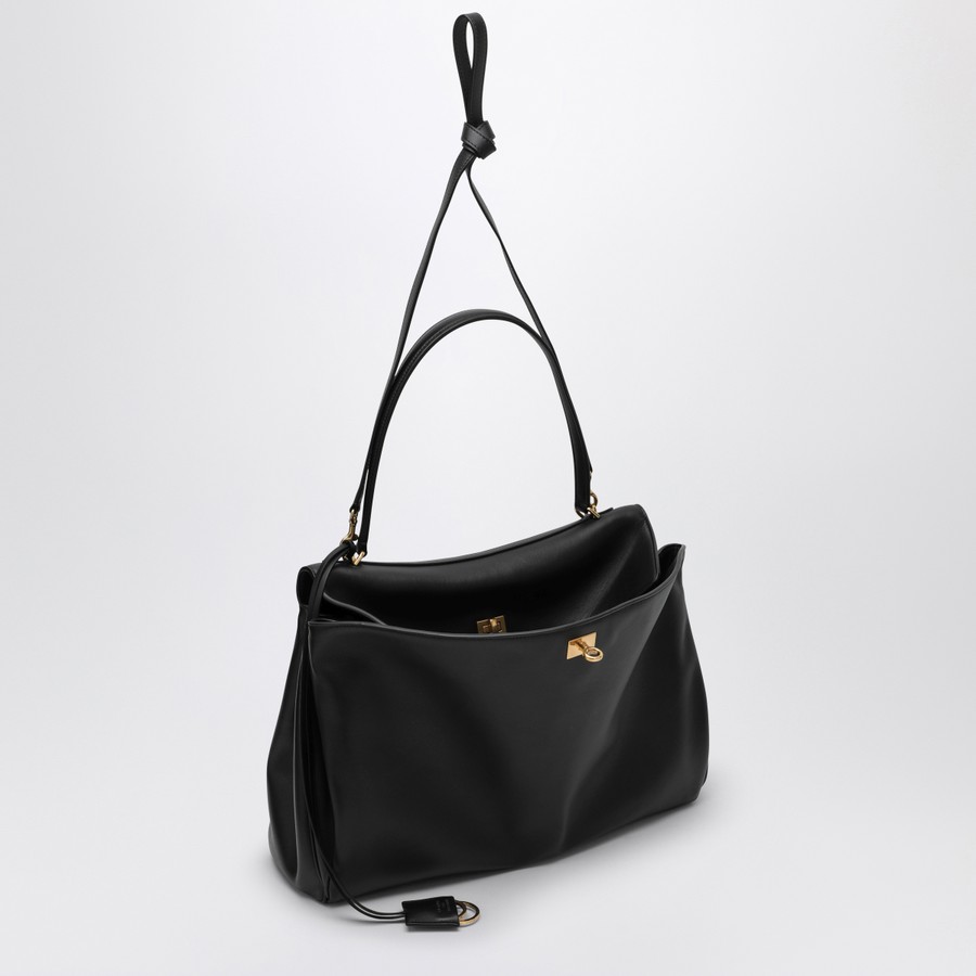 Balenciaga Smooth black calfskin Large Rodeo bag | TheDoubleF
