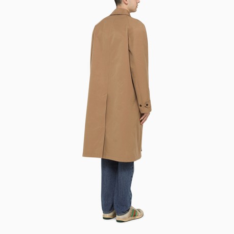 Gucci Beige Gg Reversible Trench Coat Thedoublef Gucci Beige Gg Reversible Trench Coat, Gg Canvas Trench Coat Mens