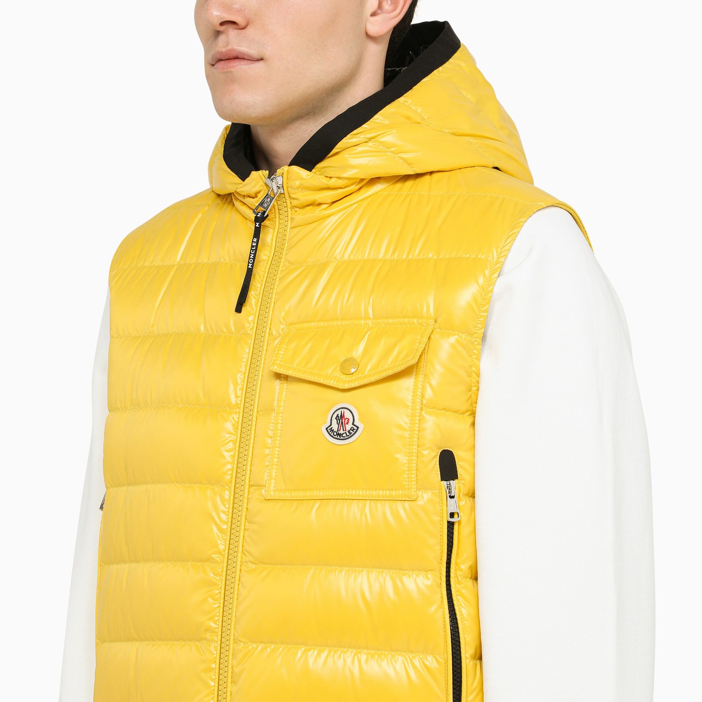 Moncler Yellow padded waistcoat TheDoubleF