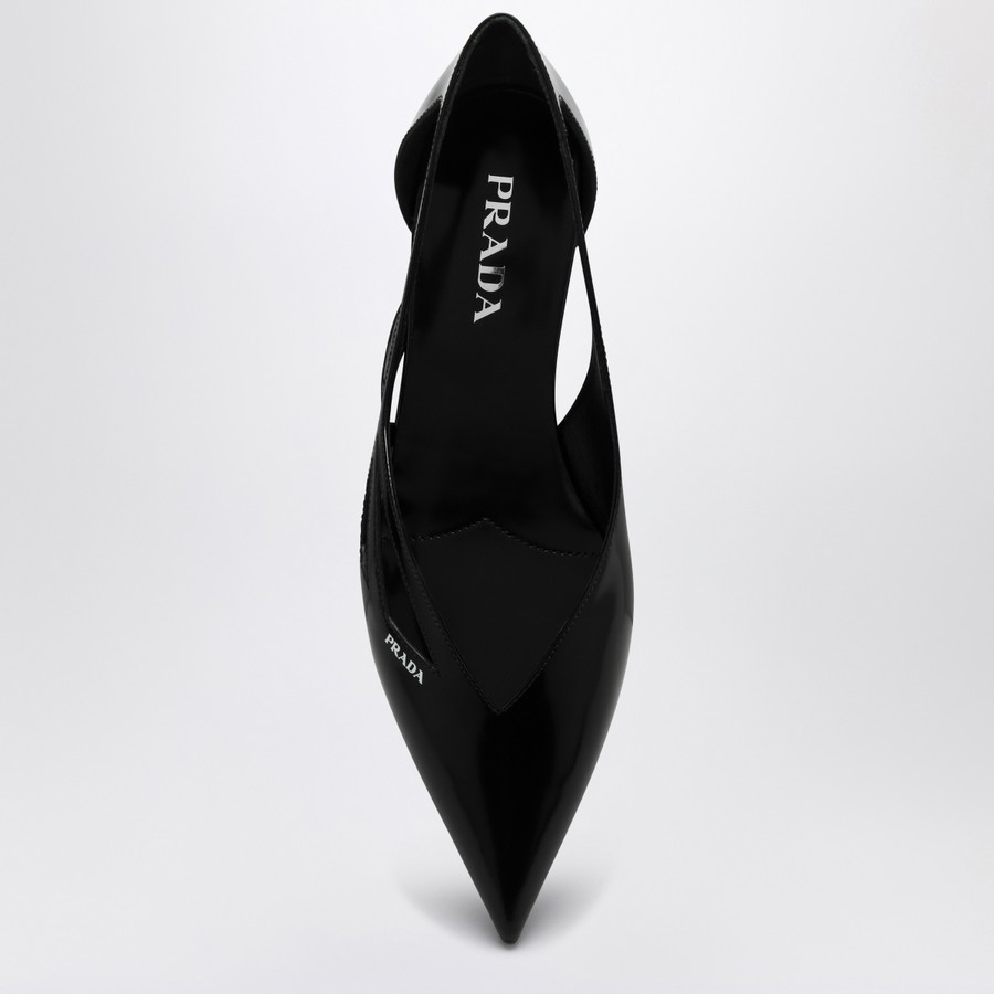 【送料&関税込】Prada Brushed Leather Cut-out Ballerina Flat PRADA | Brushed Leather Cut-Out Ballerina Flats | Women